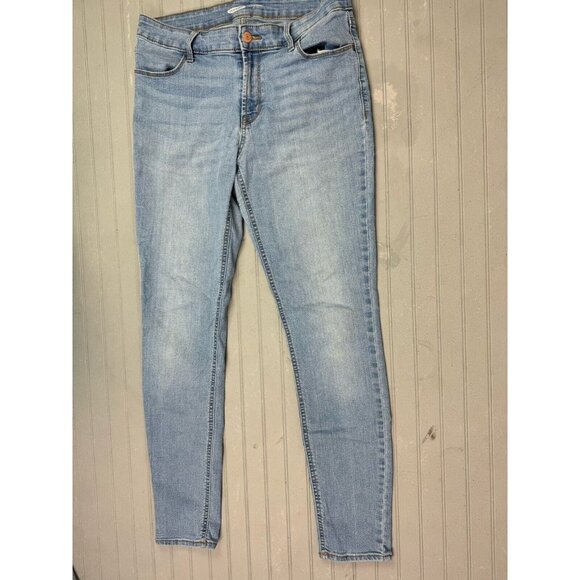 Old Navy Size 8 Womens Jeans Mid Rise Skinny Light Wash Stretch - Picture 1 of 4